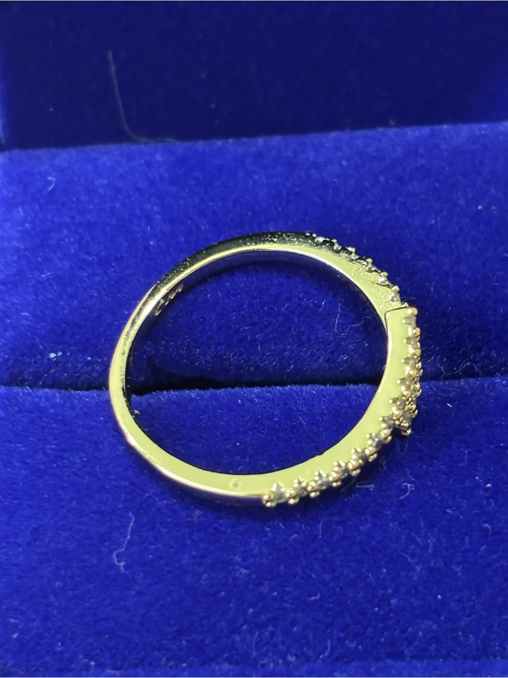 Elegant 18kt Gold filled Double Bar Pave Ring